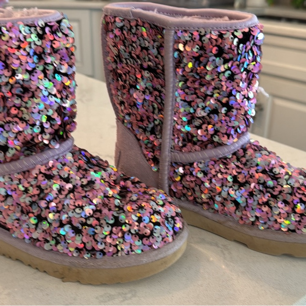 Ugh Little Girls Sequin Boots